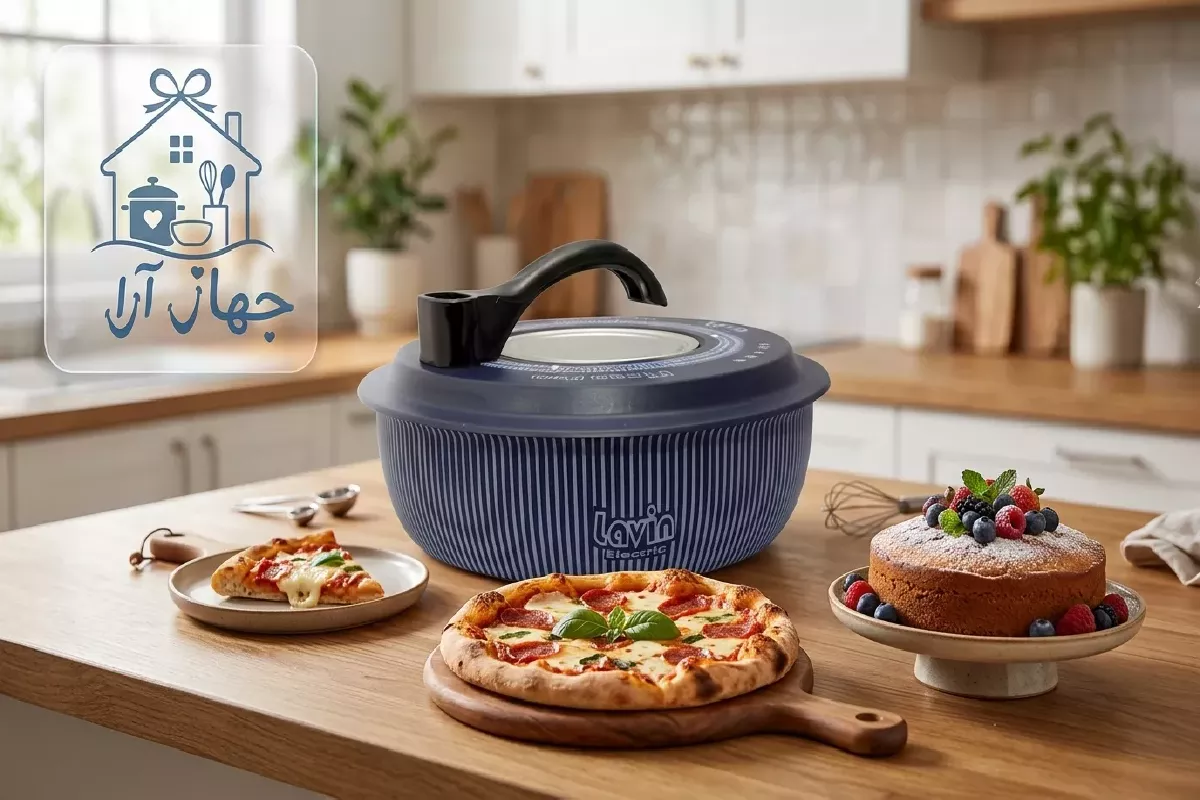 پخت کیک و پیتزا در کیک پز برقی لاوان مدل shelh 