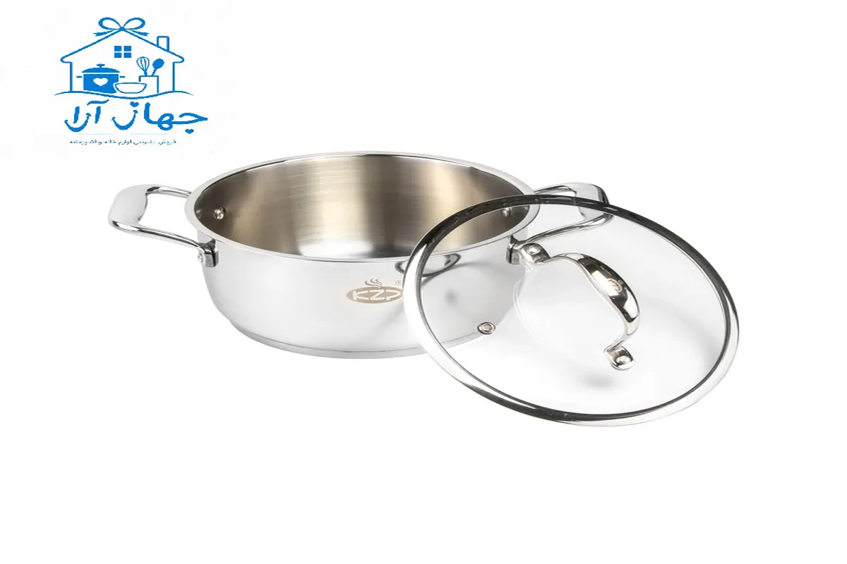 خرید بهترین مدل قابلمه استیل داخل کربن سایز 20 مناسب مصارف روزانه خانگی