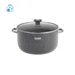 قابلمه سایز 16 بی لبه تیتان درب شیشه ای