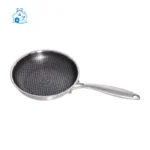 ماهیتابه استیل OSFE داخل کربن تک دسته سایز 22 OSF1722