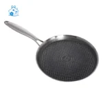 ماهیتابه استیل OSFE داخل کربن دو دسته 2درب دار سایز 24 OSF152