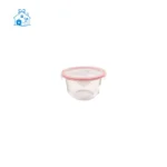 ظرف شیشه ای گرد درب دار سه لیتری کد 207535 لیمون