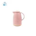 فلاسک 1 لیتر مدل RGP15 گل برجسته رگال صورتی و سبز پاستل