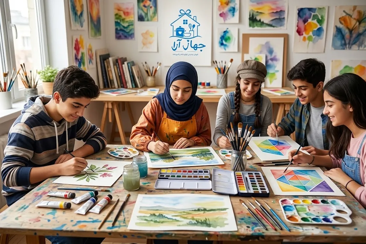 خرید بهترین مدل های آبرنگ حرفه ای برای دانش آموزان و کودکان