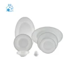 سرویس 28 پارچه ایتالیا مون بلان مشکی شش نفره  چینی زرین