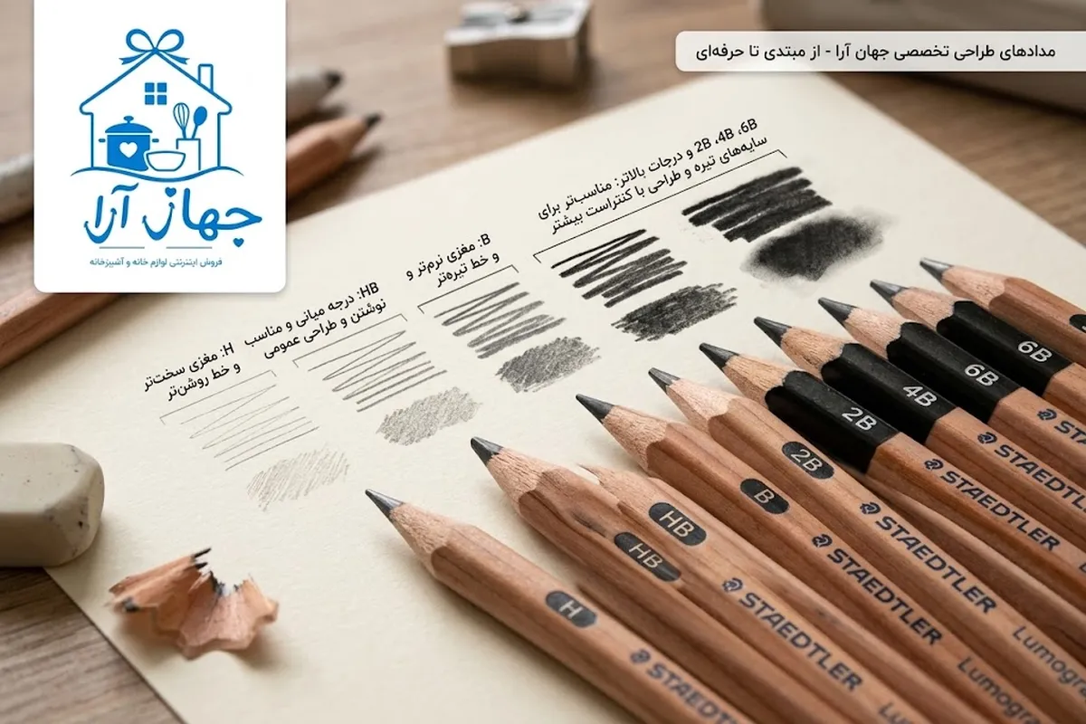 خرید بهترین انواع مداد طراحی با بهترین قیمت بازار در جهاز آرا