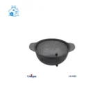 سبد استیل سایز 23 مدل 4085  رنگ مشکی سرامیک یونیک