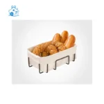 سبد نان مستطیل فلزی کد 246300 لیمون