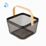 سبد نان فلزی دسته چوبی کد 232100 لیمون