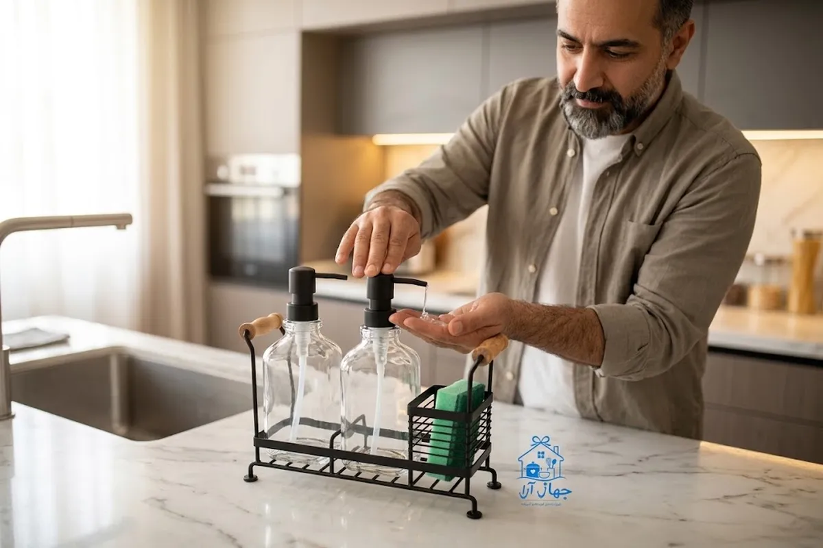 خرید آنلاین جا مایعی برند لیمون مدل استند دار با ارسال فوری