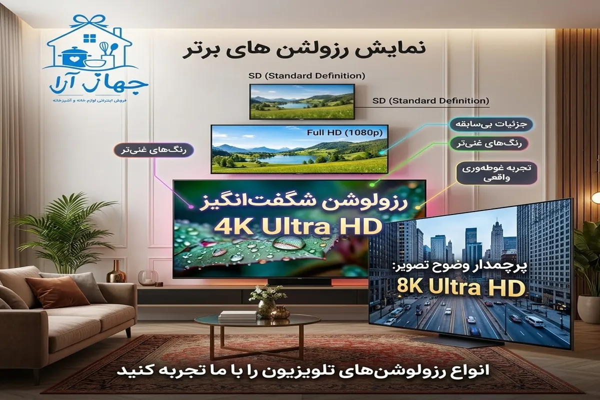 خرید جدیدترین تلویزیون های هوشمند با طراحی مدرن در جهاز آرا