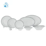 سرویس 35 پارچه شهرزاد وایت رز چینی زرین