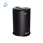 سطل زباله پدالدار مشکی یونیک 16 لیتری کد 4230
